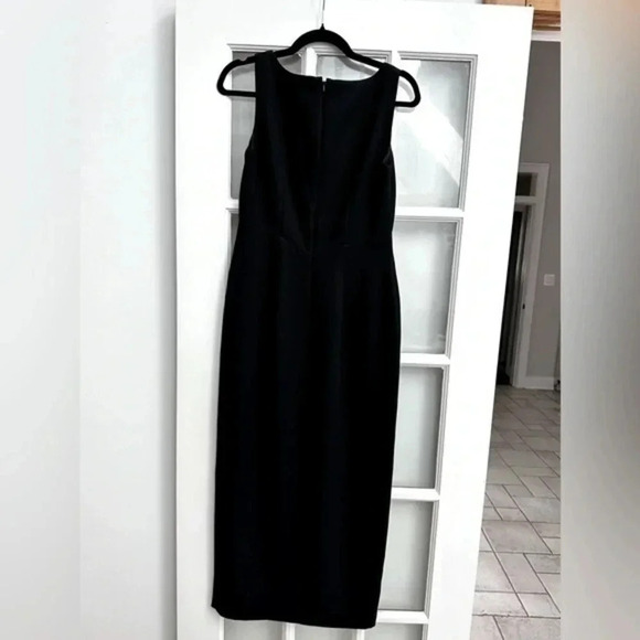 Vintage Liz Claiborne Black Night Collection Formal Cocktail Sheath Dress Size 4 - Picture 2 of 5